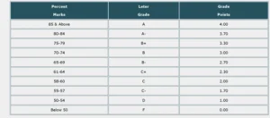 pu grading system official table screenshot