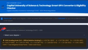 cust select your degree program